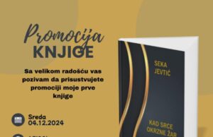 Promocija knjige ”Kad srce okrzne žar” Seke Jevtić