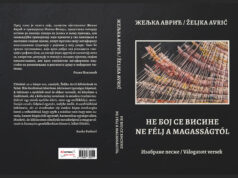 У припреми двојезично, српско -мађарско издање изабраних песама Жељке Аврић, у избору и препеву Илеша Фехера. Korice Željka Avrić
